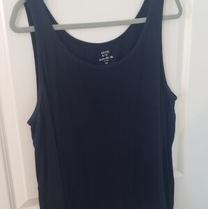 Navy Blue Flowy Tank Top Womens